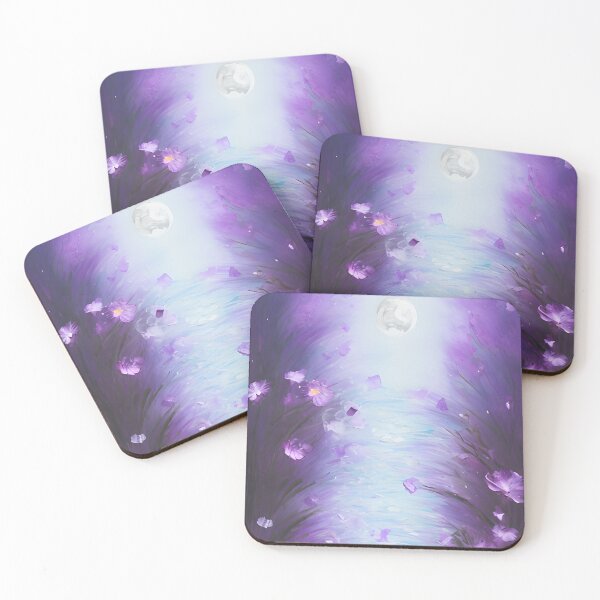Item preview, Moonlight Waters Purple Magic Flowers designed and sold by tmiranda85.