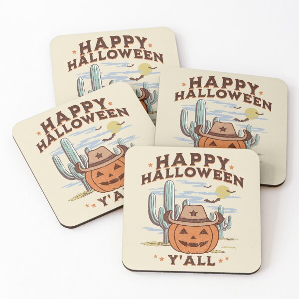 Item preview, Western Halloween Happy Halloween Y'all Jack O Lantern Retro Pumpkin designed and sold by PUFFYP.