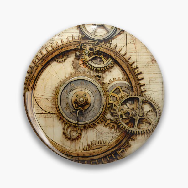 Item preview, Old Gears Drawings and Design on old Manuscript  designed and sold by BrandonArtWorld.