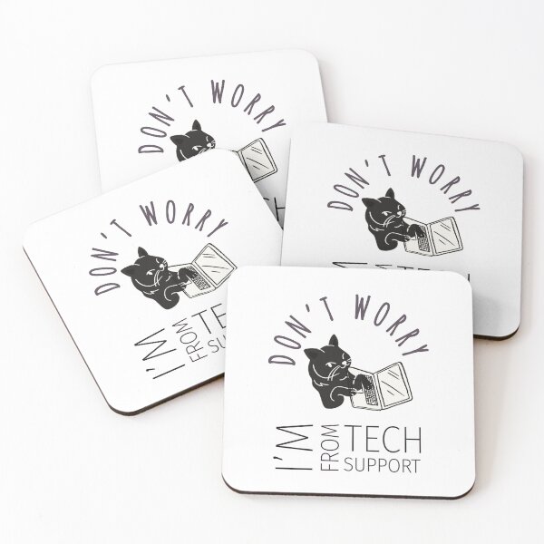 Item preview, Don't Worry I'm From Tech Support Cat designed and sold by prsagar01.