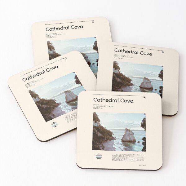 Item preview, Visit Cathedral Cove, New Zealand (Travel poster) designed and sold by RabbitK.