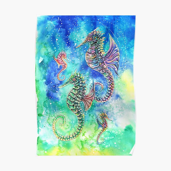 Sea Horse Family  Poster