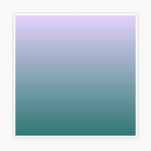 Teal & Lavender Gradient Sticker for Sale by goodspectrum