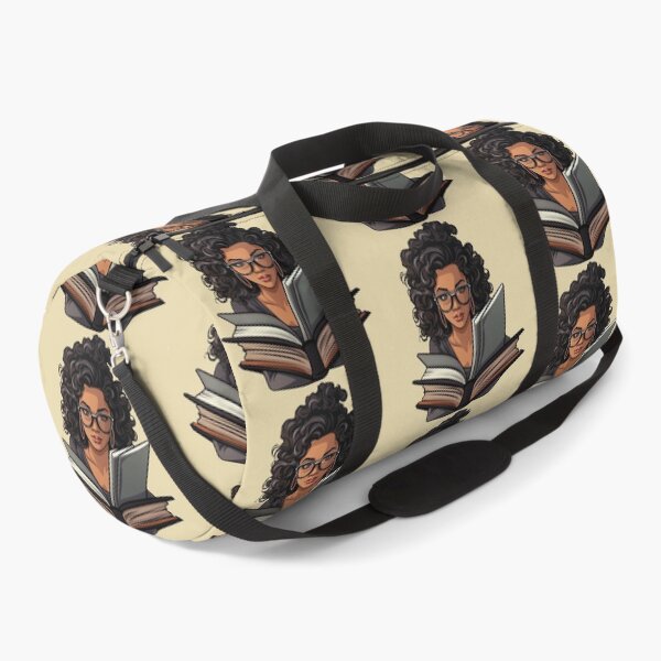 Item preview, Beautiful Bookworm Scholarly Black Girl in a Stack of Books Light Academia Smart Girl Magic Study Buddy designed and sold by Vicki Noble Art.