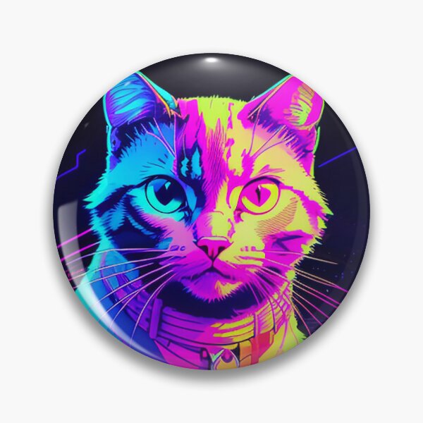 Item preview, Synthwave Cat designed and sold by InkedPixel.