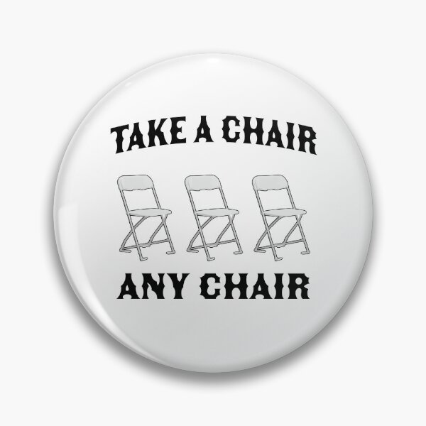 Item preview, Take A Chair Any Chair | Passing Out Folding White Chair | Montgomery Chair designed and sold by CaffeinatedVibe.