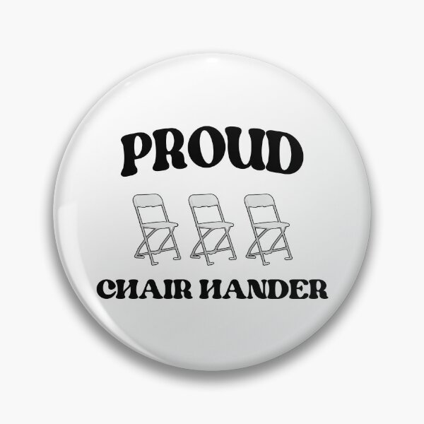 Item preview, Proud Chair Hander Outer | Passing Out Folding White Chair | Montgomery Chair designed and sold by CaffeinatedVibe.