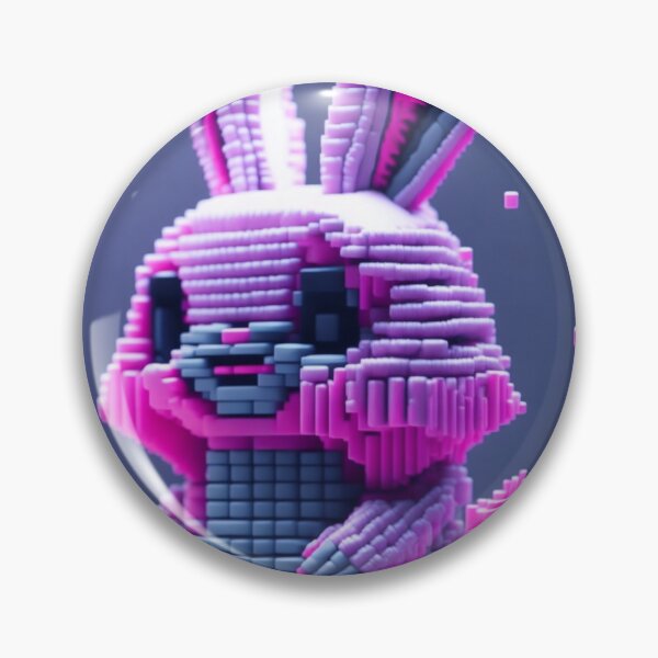 Item preview, Pixelated pink bunny designed and sold by ebish13.