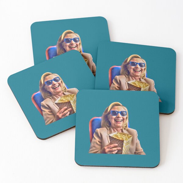 Item preview, Hillary grinning with popcorn designed and sold by jarvioza.