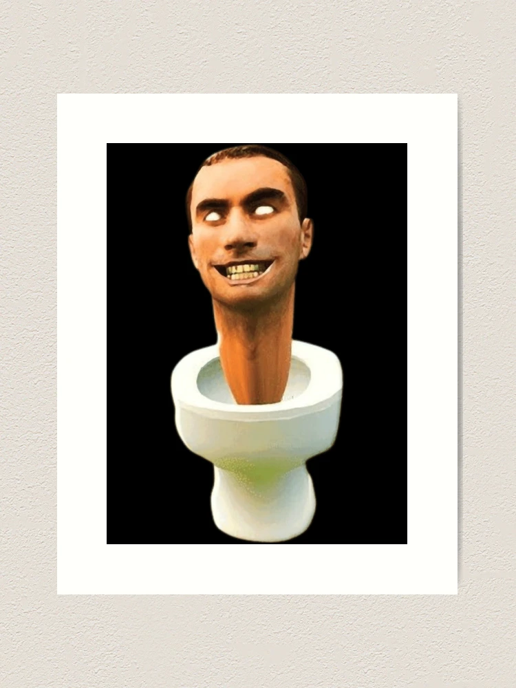 Skibidi toilet Funny Face  Art Print for Sale by kiepcho5