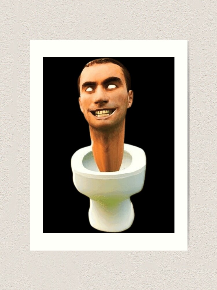 Skibidi toilet Funny Face (2) Art Print for Sale by pihmhai2
