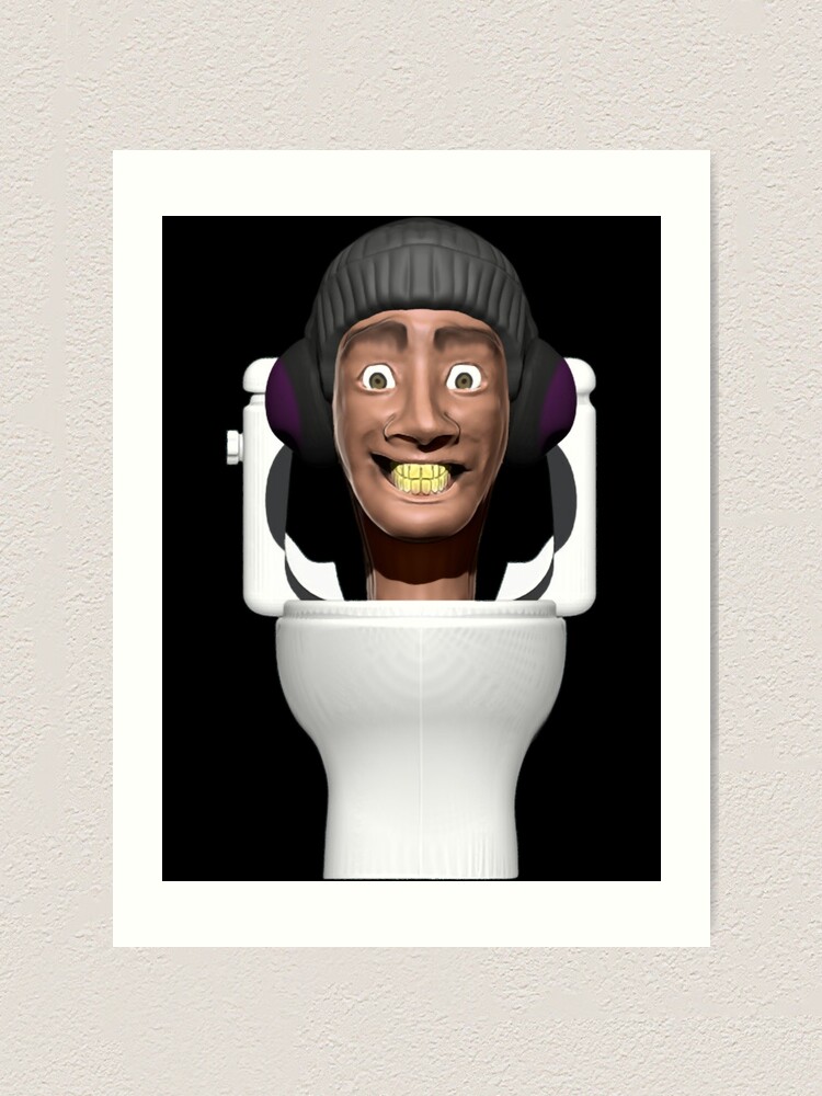 Skibidi toilet Funny Face  Art Print for Sale by kiepcho5