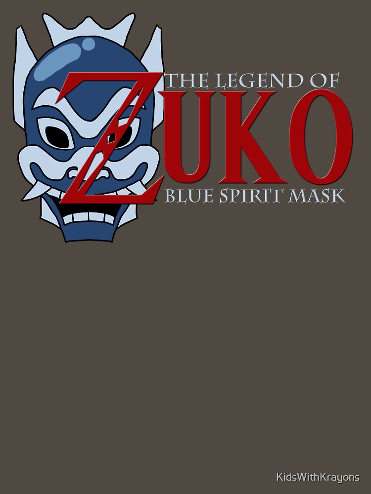 Thumbnail 7 of 7, Essential T-Shirt, The Legend of Zuko - Blue Spirit Mask designed and sold by KidsWithKrayons.