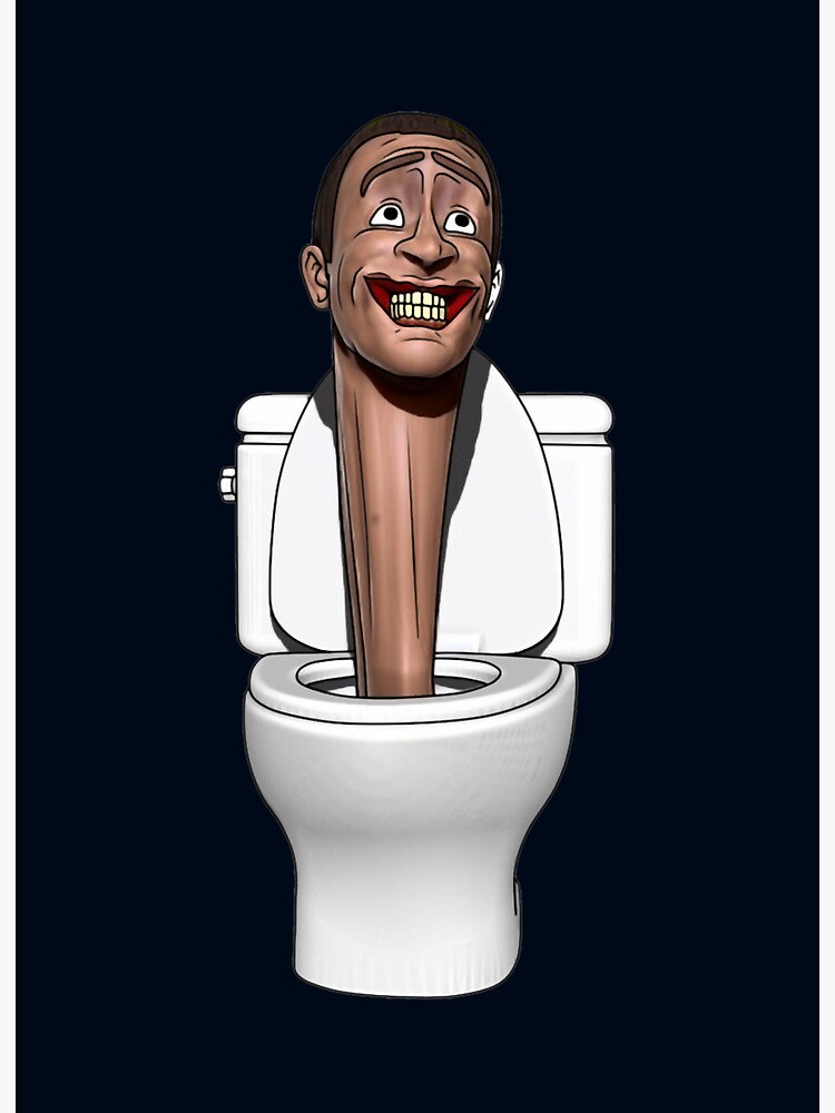 Skibidi toilet Funny Face | Art Board Print