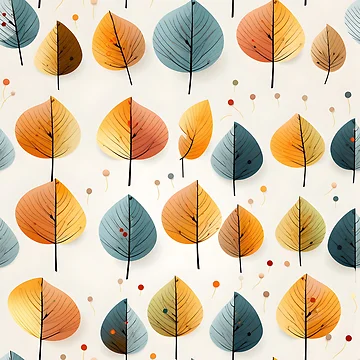 Artwork thumbnail, Autumn Leaves Pattern 4 by DigitalPatternx