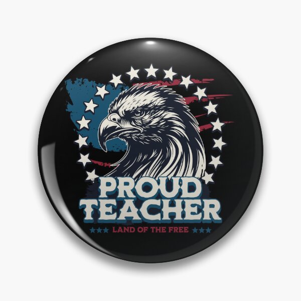 Item preview, Patriotic Proud Teacher Land of the Free  designed and sold by TheUSAFantasy.
