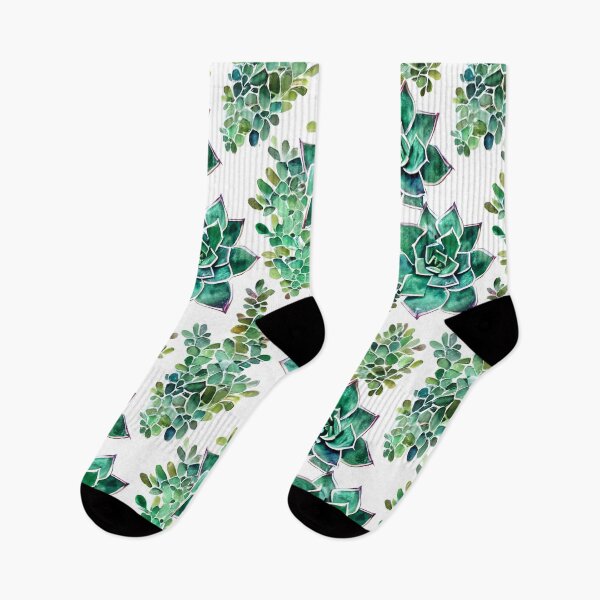Item preview, Beautiful Pastel Succulents on White Background designed and sold by WallabyJelly.