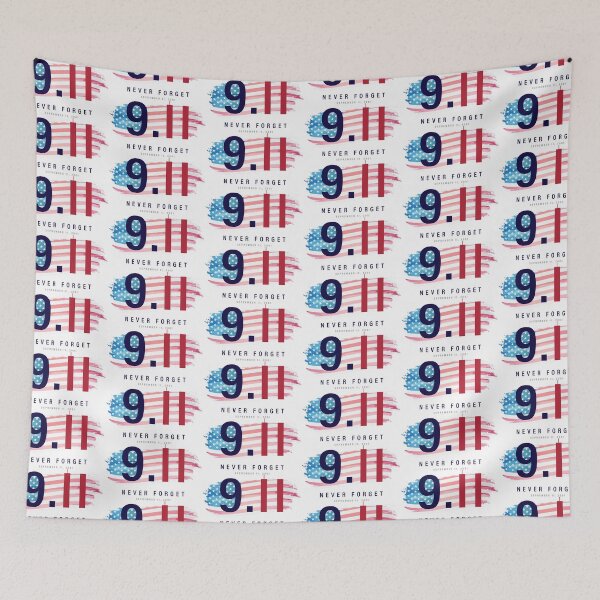 Item preview, 9 11 us flag, sepember 11 2001, never forget 911 designed and sold by quanlh.
