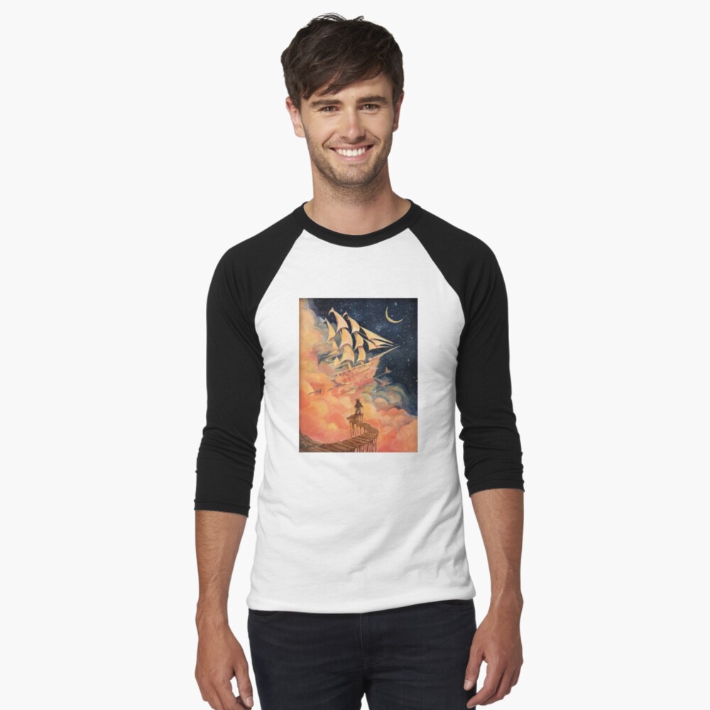 Item preview, Baseball ¾ Sleeve T-Shirt designed and sold by stefangonzalez.