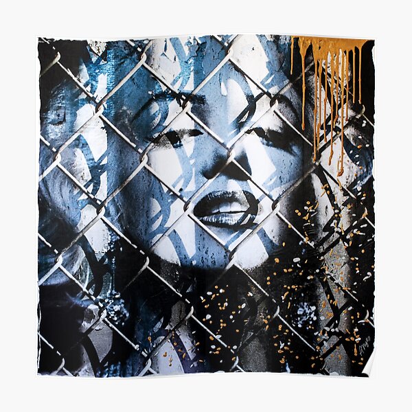 Marilyn Monroe Behind the Fence  Poster