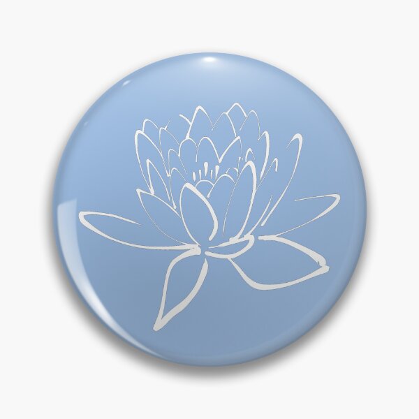 Item preview, Lotus Flower - White and Blue designed and sold by Timeknights.