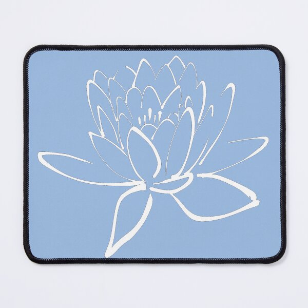 Item preview, Lotus Flower - White and Blue designed and sold by Timeknights.
