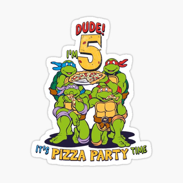 Item preview, Teenage Mutant Ninja Turtles I_m 5 Dude Pizza Birthday Party   designed and sold by SohaWoo.
