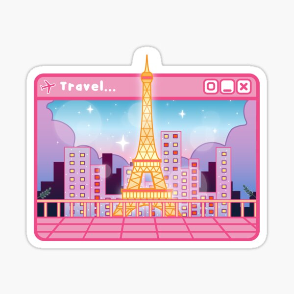 Paris Girl Aesthetic Stickers Graphic by ndutfrea · Creative Fabrica