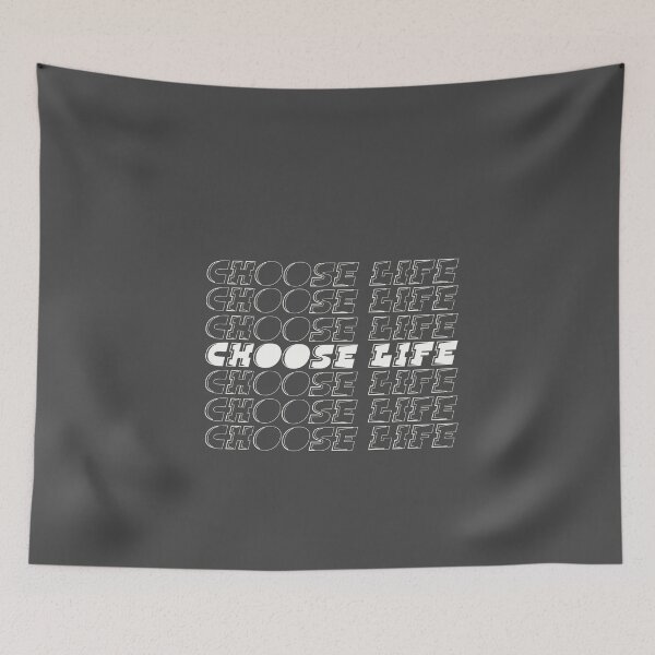 Item preview, Wham Choose Life, 80s music retro, singer, george michael/black and white, grey background designed and sold by SoloAutenica.