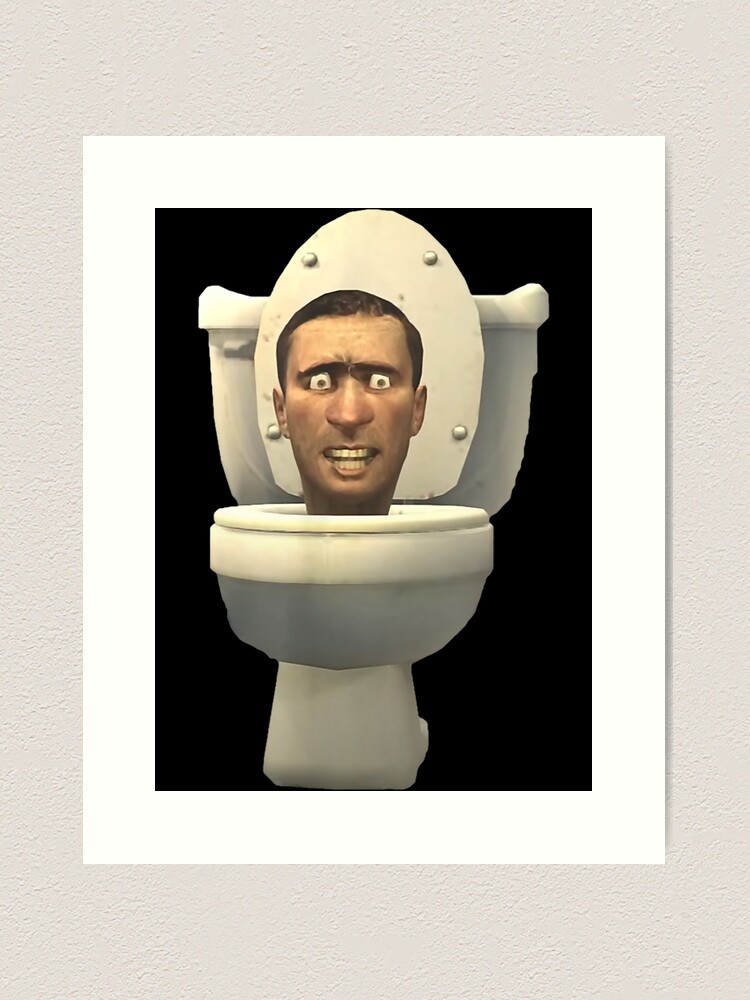 Toilet boom meme  Art Print for Sale by dollskew2