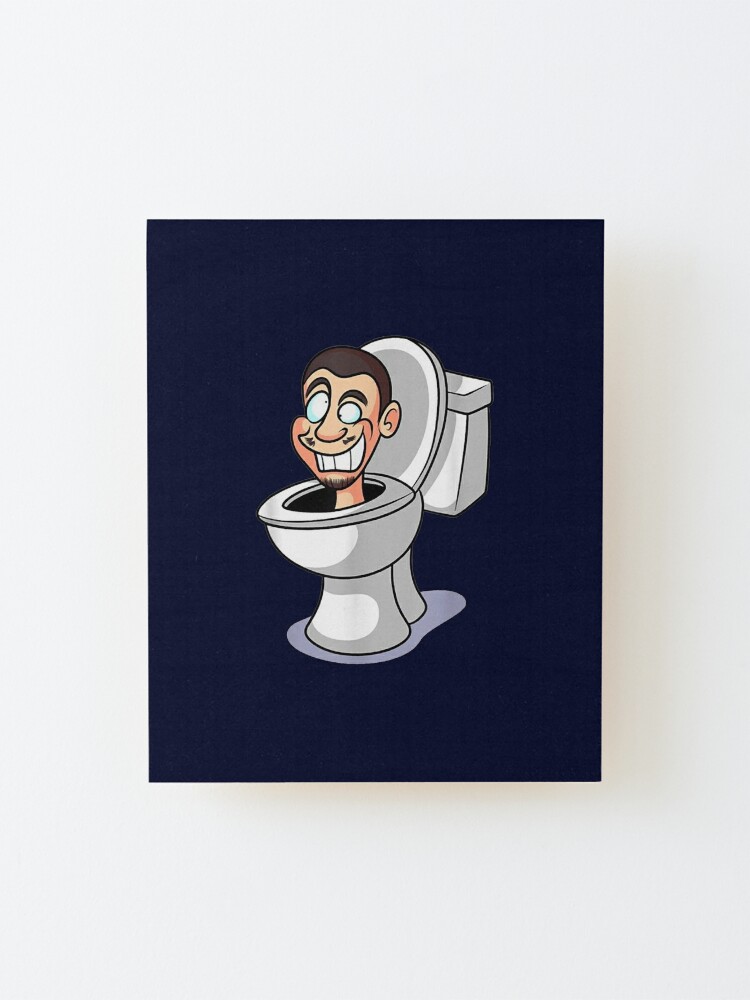 Toilet boom meme fun Skibidi toilet  Mounted Print for Sale by dollskew2