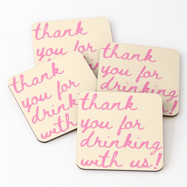 Item preview, thank you for drinking with us !  designed and sold by abbywalk.