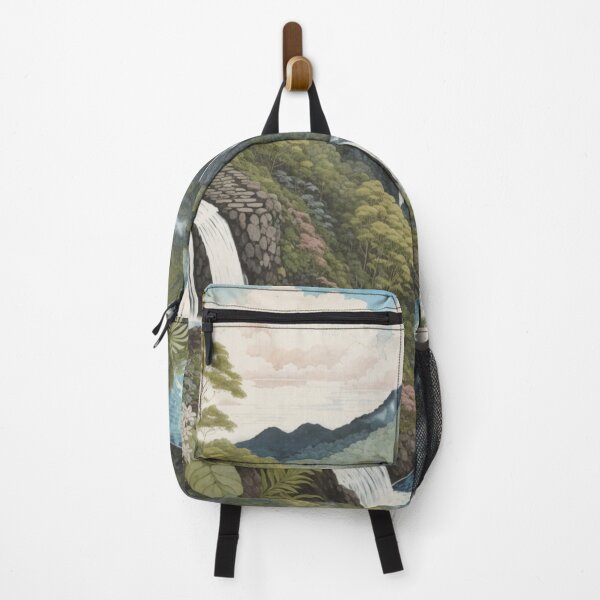 Item preview, Enchanted Waters: Illustrating the Tranquil Lake and Cascading Falls designed and sold by Ngea.
