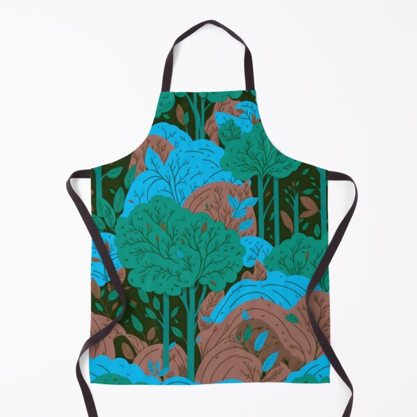 Item preview, Green Rainbow Forest Trees Pattern designed and sold by druidwolfart.