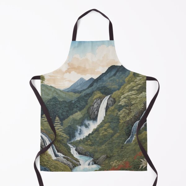 Item preview, Serenity Falls: An Illustration of the Tranquil Waterfall designed and sold by Ngea.