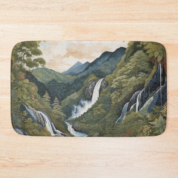 Item preview, Serenity Falls: An Illustration of the Tranquil Waterfall designed and sold by Ngea.