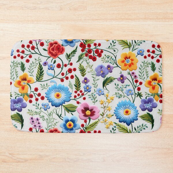 Item preview, Embroidered Floral Pattern designed and sold by christiangates.