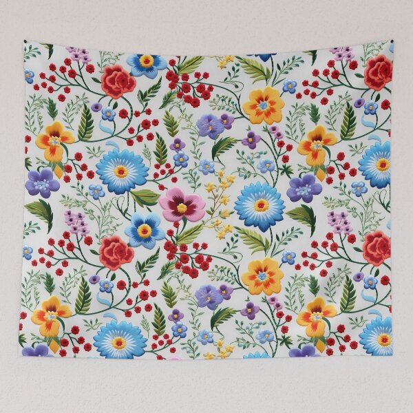 Item preview, Embroidered Floral Pattern designed and sold by christiangates.