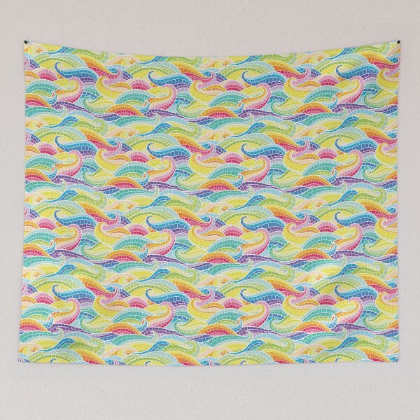 Item preview, Rainbow mermaid wave designed and sold by Elenanaylor.