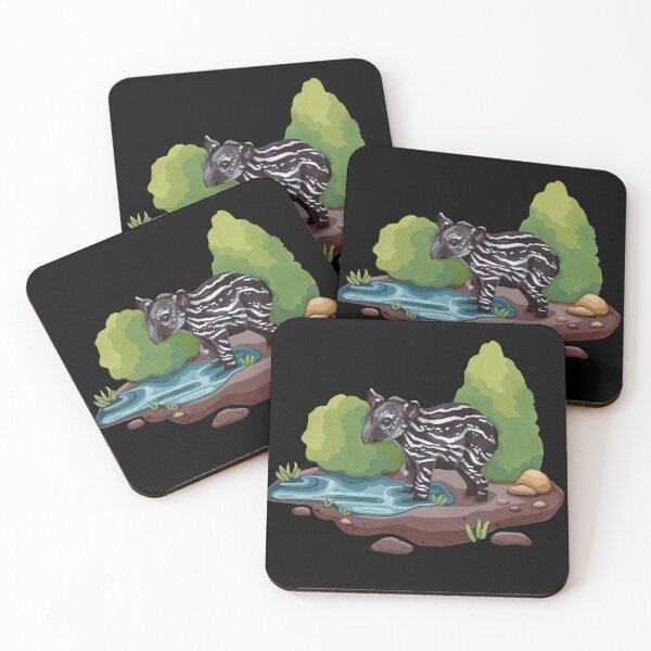 Item preview, Baby Tapir sitting in the bushes designed and sold by HighFives555.