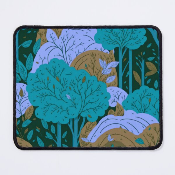 Item preview, Blue Rainbow Forest Trees Pattern designed and sold by druidwolfart.