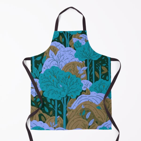 Item preview, Blue Rainbow Forest Trees Pattern designed and sold by druidwolfart.