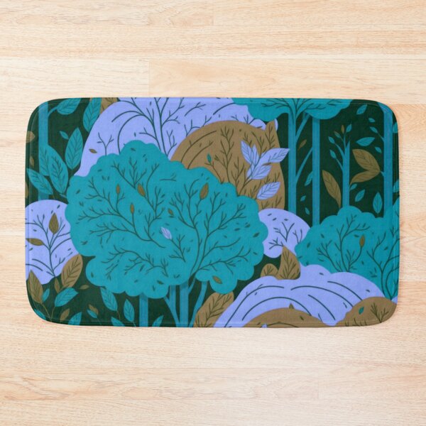 Item preview, Blue Rainbow Forest Trees Pattern designed and sold by druidwolfart.