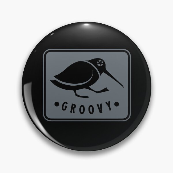 Item preview, Minimal art of a vibing bird - Funny Woodcock got the groove, dark ink designed and sold by martodesign.
