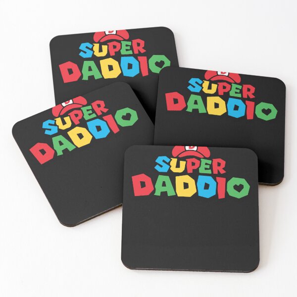 Item preview, Red Super Daddio Funny Dad Fathers Day Idea Video Gaming Lover Gift Birthday Holiday   designed and sold by Rexangworth.
