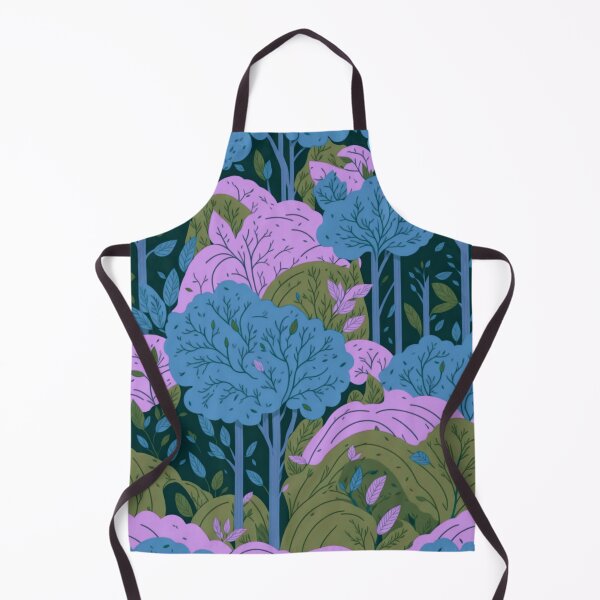 Item preview, Blue Pink Forest Trees Pattern designed and sold by druidwolfart.