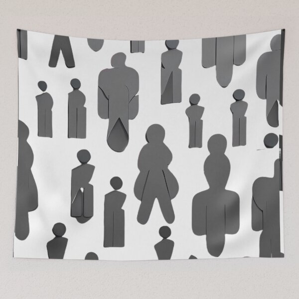 Item preview, Background or Pattern of Silhouettes designed and sold by MinimalistHaven.
