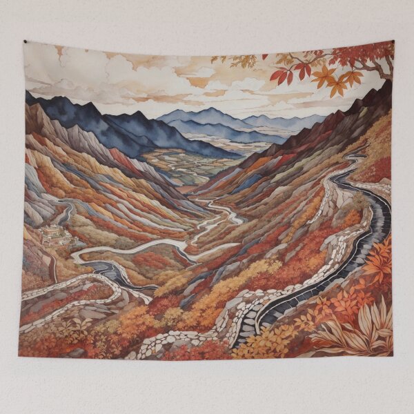 Item preview, Rocky Odyssey: una ilustración de la ruta escénica de montaña designed and sold by Ngea.