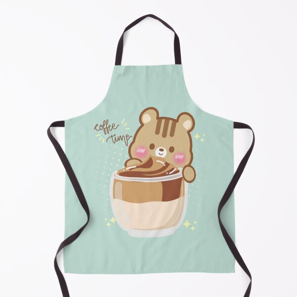 Item preview, Cute Kawaii Animal Chipmunk Relax and Drink Dalgona Coffee designed and sold by cutecozynook.
