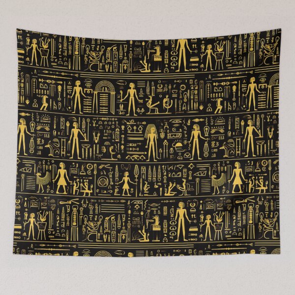 Item preview, Mystic Echoes: Ancient Egypt Hieroglyphics Unveiled designed and sold by AlienSkinEyes.